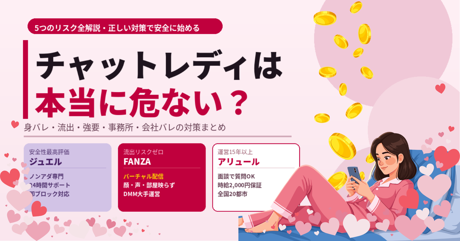 チャットレディは危ない？5つのリスクと安全に始めるための完全対策ガイド【2026年】