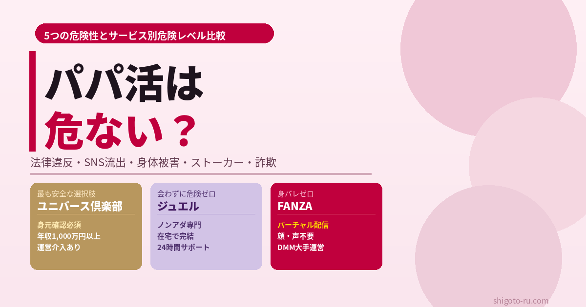 パパ活は危ない？5つの危険性と安全に始める方法【2026年最新】