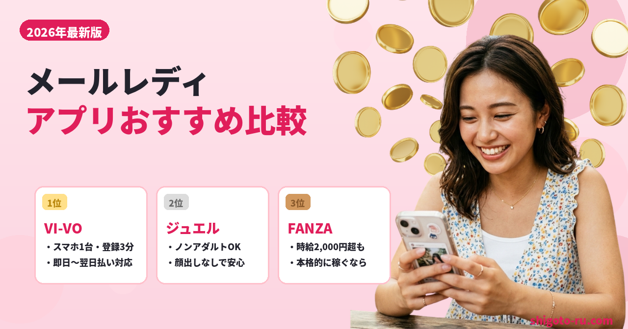 メールレディアプリおすすめ